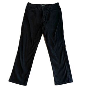 Woolrich Men's 36x30 Denim Pants Utility Straight Stretch Workwear Black Jeans